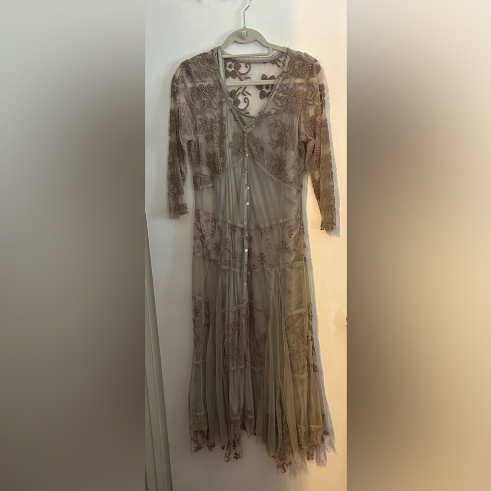 Elegant Lace Overlay Dress